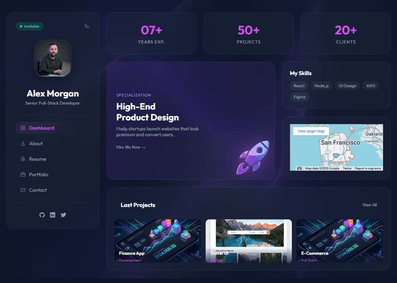 Aura vCard Portfolio