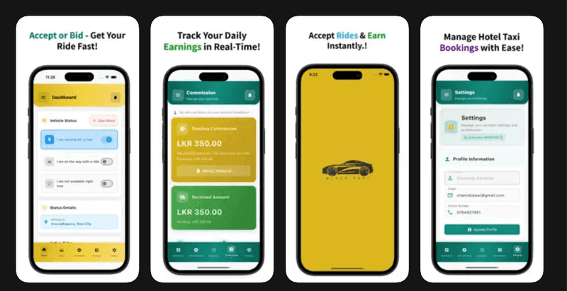 Ceylon Black Taxi Mobile App